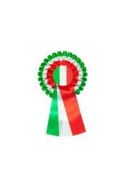 Italian  Triple Patriotic Rosette