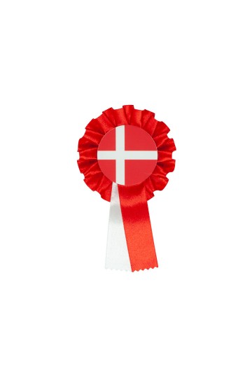 Danish  Single Patriotic Rosette