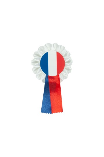 French  Single Patriotic Rosette