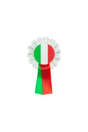 Italian  Single Patriotic Rosette