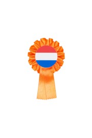 Dutch  Single Patriotic Rosette