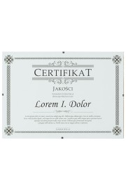 Certificate in  clip frame Model 4