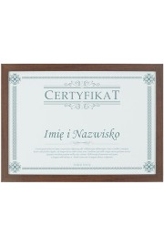 Certificate in  frame Model 4